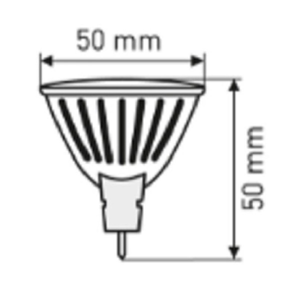 Лампа светодиодная Эра 6W GU5.3 2700k тепл.бел. спот