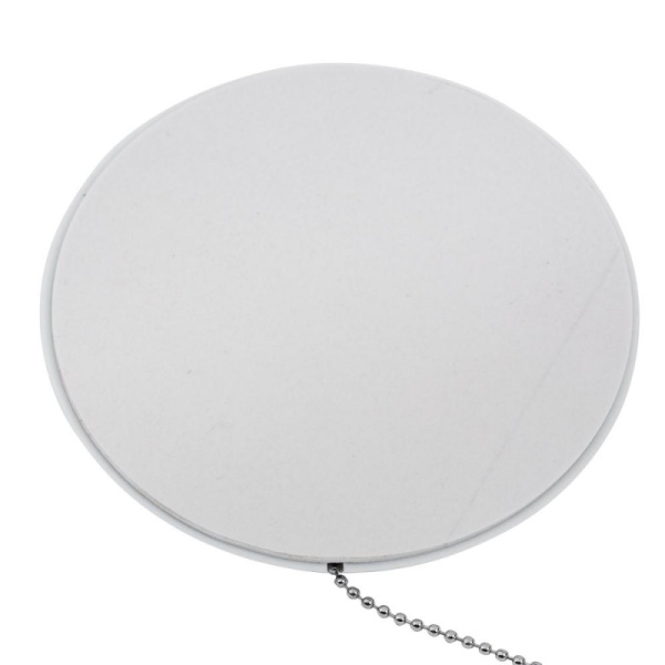 Ручка шариковая на подставке на липучке KP1009 в держателе с цепочк цв.бел