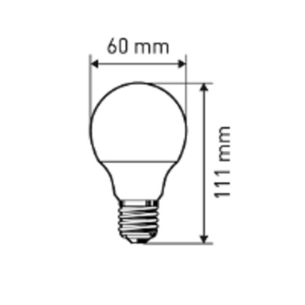 Лампа светодиодная Эра 13W E27 4000k нейт.бел. ст.колба LED A60-13W-840-E27