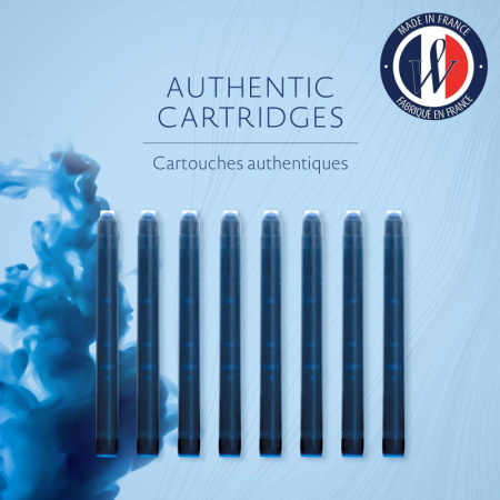 Картридж чернильный для перьевой ручки WATERMAN Cartridge Size Standard син