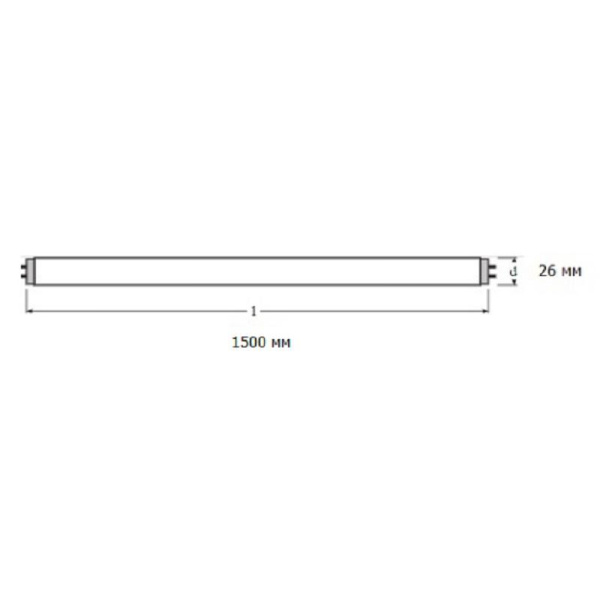 Лампа люминесцентная Osram  L 58W/765 G13 6400К хол.дневн. 25шт/уп