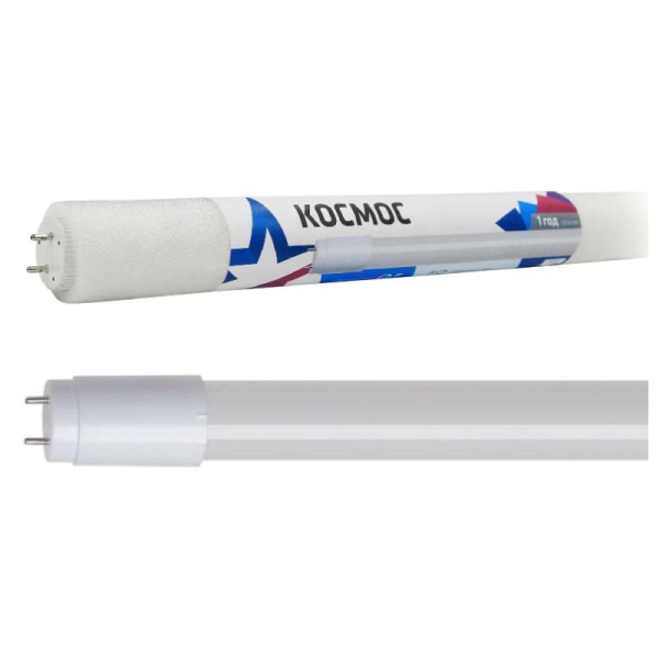 Лампа светодиодная Космос Lksm_LED20wG13T840GL 20Вт G13 Т8 4000К нейт.бел