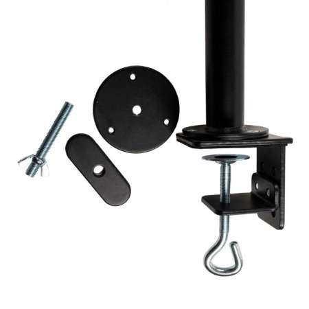 Кронштейн Kromax OFFICE-11, мон 10-32, настольный, наклонно-поворотный, сер