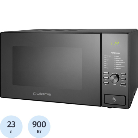 Микроволновая печь Polaris PMO 2303DG RUS, с грилем, 23 л