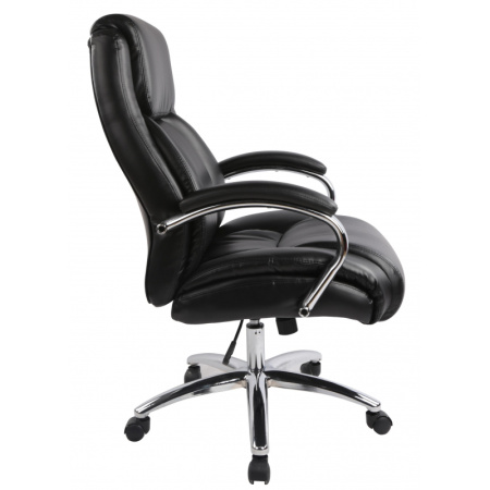 Кресло BN_Dp_EChair-585 TR рецикл.кожа черный, хром