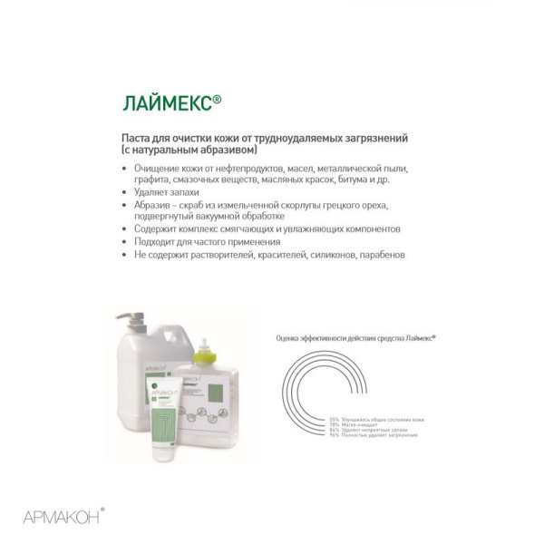 Паста очищающая Армакон Лаймекс с натур абраз 200мл 1193