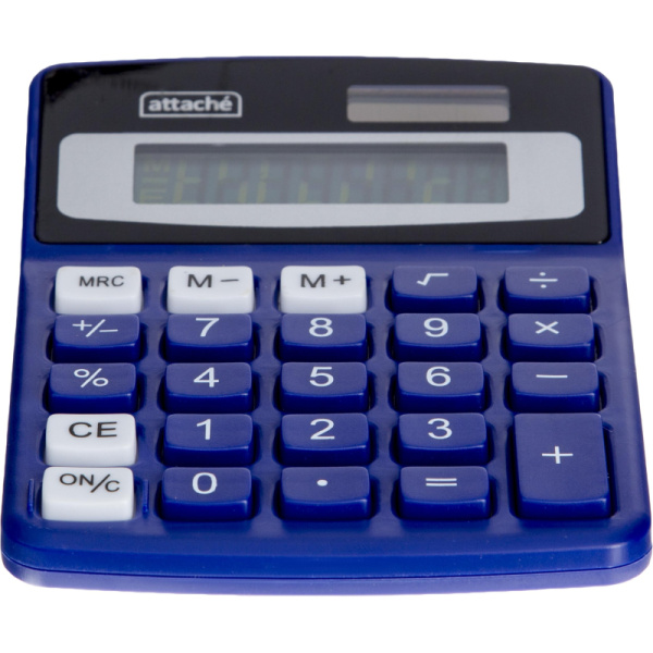 Калькулятор настольный КОМПАКТНЫЙ Attache ATC-555-8C 8-ми разрядныйсиний