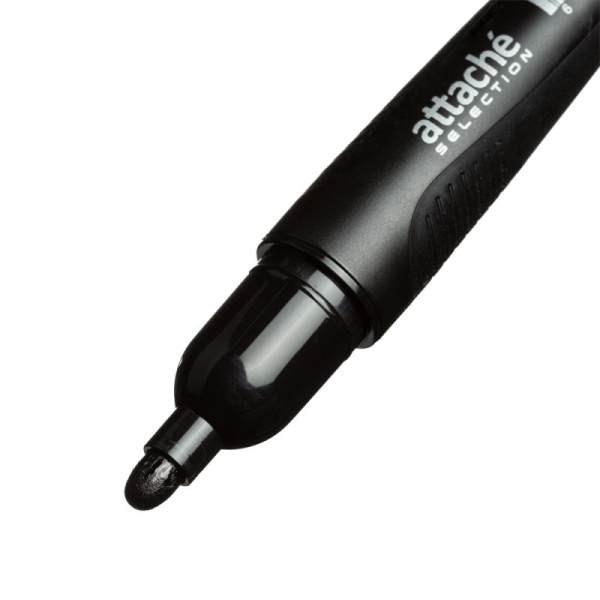 Маркер перманентный Attache Selection Pegas черный, 2-5мм