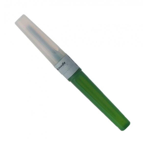 Игла двусторонняя 21G (0,8х25мм) зеленая Lind-Vac 100шт/уп