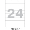 Этикетки самоклеящиеся 70х37 мм/24 шт. на листе А4 (100 лист