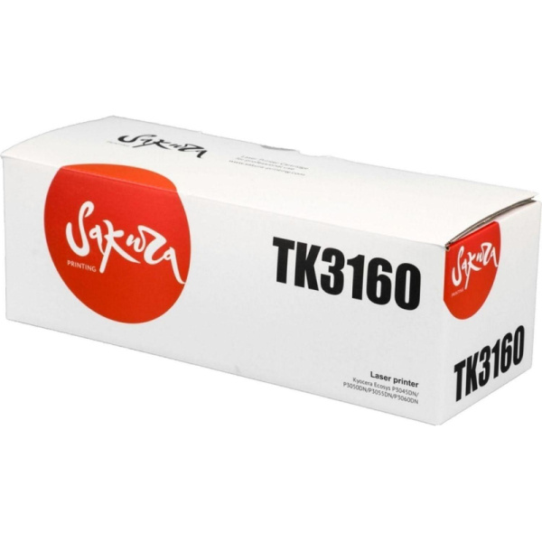 Картридж лазерный SAKURA TK-3160 чер. для Kyocera Ecosys P3045