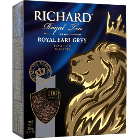 Чай Richard Royal Earl Grey черный, 100 пак 13944