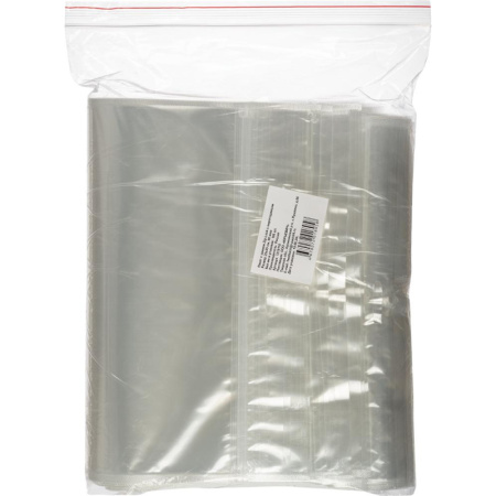 Пакет с замком (Zip Lock) с европодвесом 25 х 35 см, 60 мкм, 100 шт/уп