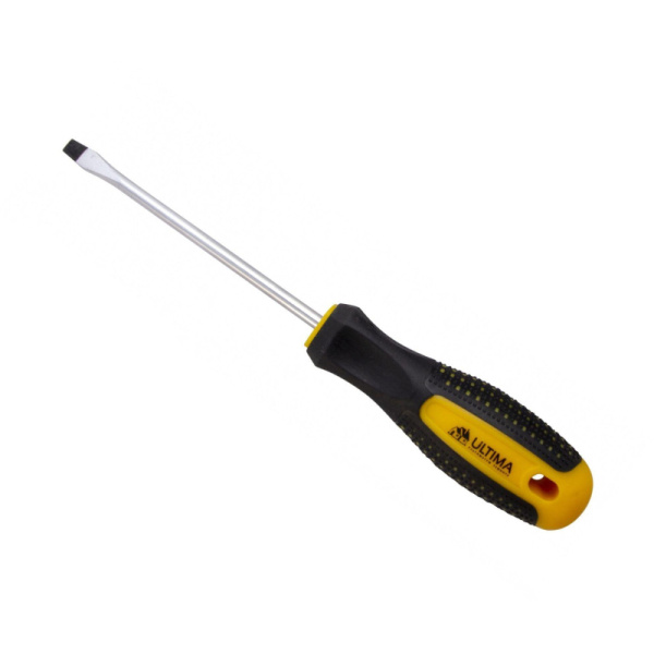 Отвертка Ultima SL3,0х100 мм, CrV, 2-х компонент. рукоятка anti slip 124006