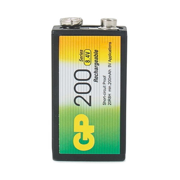 Аккумулятор GP 200mAh Крона 8,4V NiMh бл/1шт, 20R8H-2CRU1