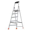 Стремянка складная Krause SAFETY 5 ступеней с полочкой 128959