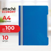 Скоросшиватель пластиковый A4 Attache Economy 100/120, синий, 10шт/уп