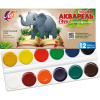 Краски акварельн. Луч Zoo(Мини) 12цв карт уп б/кисти