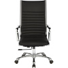 Кресло BN_Jl_Руководителя EChair-704 TL кожа черная, хром