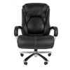 Кресло VT_CHAIRMAN 402 кожа черная, хром