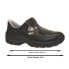 Полуботинки с перфорацией Brener 06103 черные (р.43)