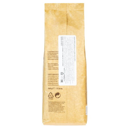 Какао Carraro  Bitter Cocoa Amaro чистое горькое, 500г