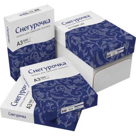 Бумага Снегурочка (А3, марка С, 80 г/кв.м, 500 л) Волга