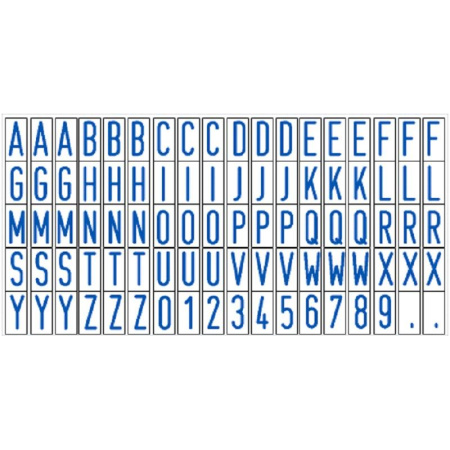 Касса букв,цифр,симв.+ пинцет лат.шрифт 6мм TS CL/P Colop