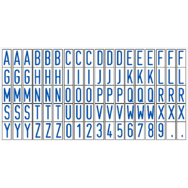 Касса букв,цифр,симв.+ пинцет лат.шрифт 6мм TS CL/P Colop