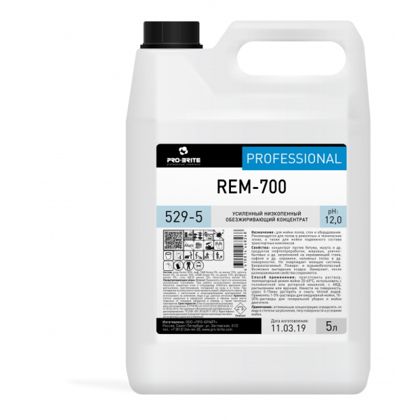 Профхим д/машин мойки щел конц. от нефт. загрязн Pro-Brite/Rem700,5л