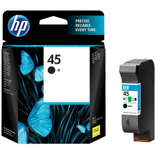 Картридж струйный HP 45 51645AE чер. пов.емк. для DJ 850C/1600C