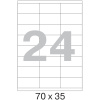 Этикетки самоклеящиеся 70х35 мм / 24 шт. на листе А4 (100 л