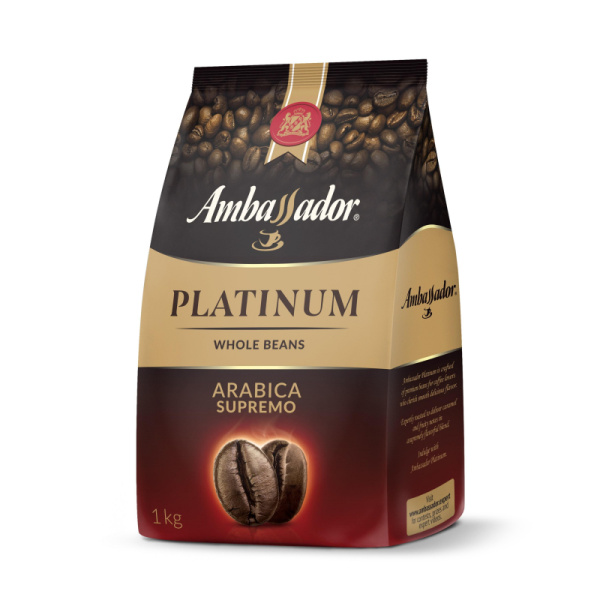 Кофе Ambassador Platinum в зернах, 1кг