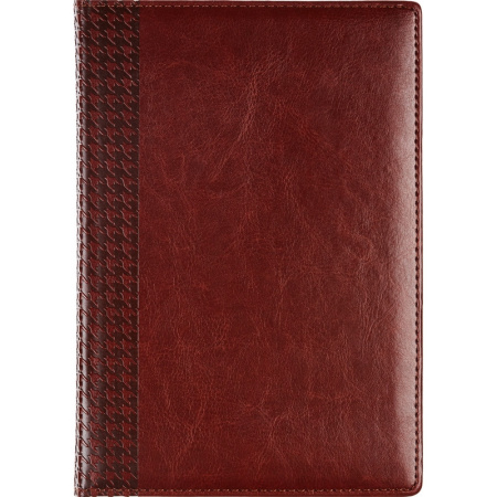 Ежедневник недатированный корич, тв.пер, 140х200, 160л, Lozanna AZ052/brown