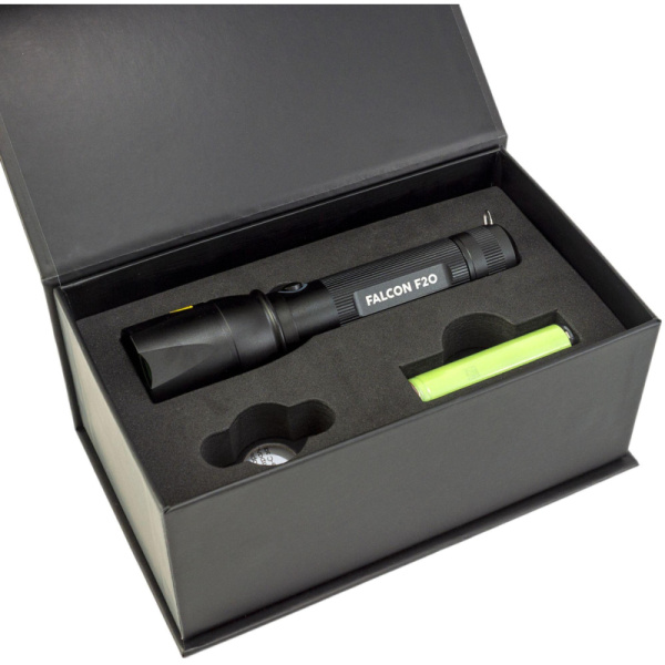 Фонарь ЯРКИЙ ЛУЧ F20 Falcon CREE XP-L HI 800лм, 3 режима, аккум