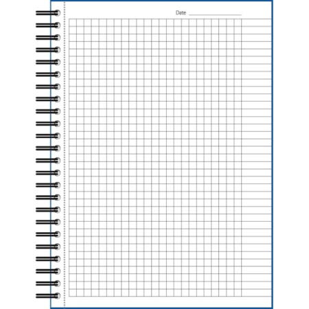 Бизнес-тетрадь 100л,кл,А5,LightBook,спираль,обл.синий,блок белый 70г/м