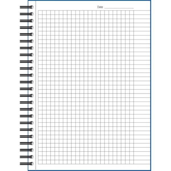 Бизнес-тетрадь 100л,кл,А5,LightBook,спираль,обл.синий,блок белый 70г/м
