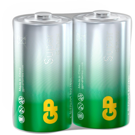 Батарейка GP Super эконом C/LR14/14A,GP14AEBRA - 2S2 алкалин бл/2шт