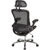 Кресло S_BN_Hg_EChair-552 TTW Net сетка черная, хром