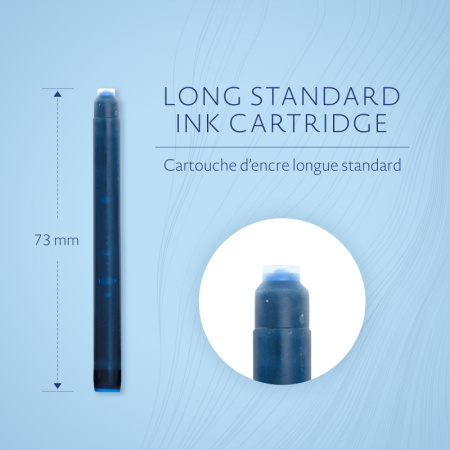 Картридж чернильный для перьевой ручки WATERMAN Cartridge Size Standard син