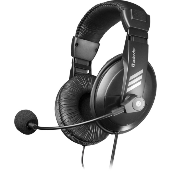 Гарнитура Defender Gryphon 750, 2м, AUX, черная