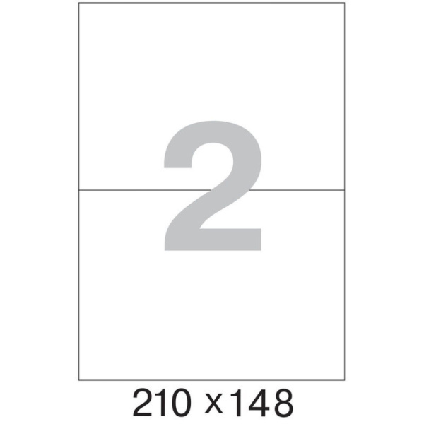 Этикетки самоклеящиеся  Premium 210х148мм 2шт/л А4 (100л/уп)