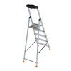 Стремянка складная Krause SAFETY 5 ступеней с полочкой 128959