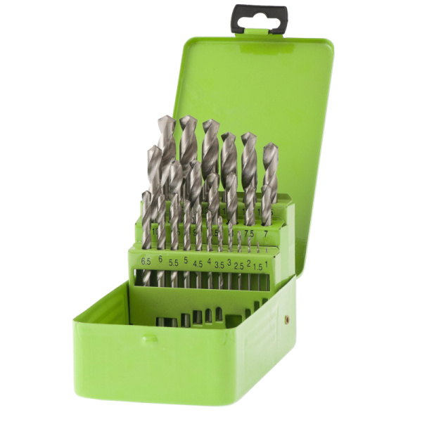 Набор сверл по металлу Сибртех, 25 шт, 1-13 мм, HSS (72379)