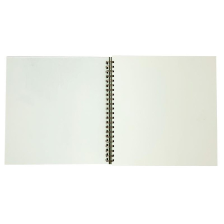 Скетчбук для эскизов Kroyter 295х295,80л,крем.бл.90г,спир,обл.тв.Cream00136