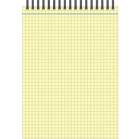 Блокнот 60л,кл,А5,Yellow Pad,спираль,тон.блок 70г/м