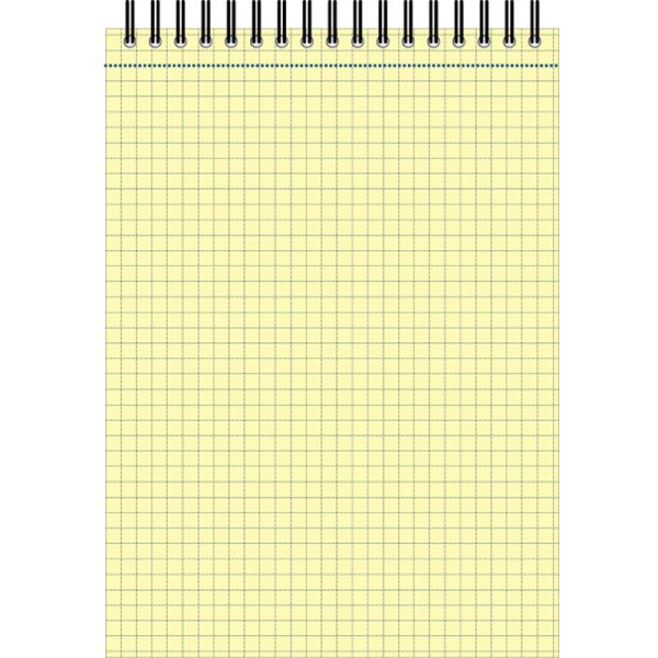 Блокнот 60л,кл,А5,Yellow Pad,спираль,тон.блок 70г/м