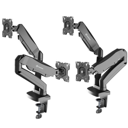 Кронштейн Onkron G160, TV 13-32, для 2-ух мон, газлифт, настольный, чер