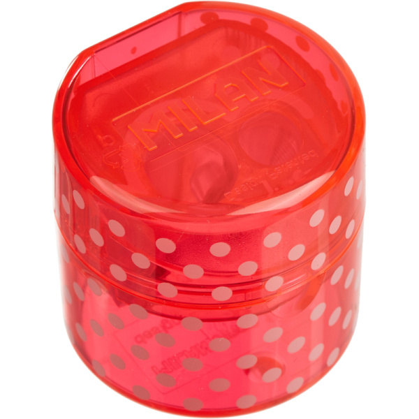 Набор Milan точилка DUET LOOK 2отв красн + 2 ластика 430 синт кауч BYM10369