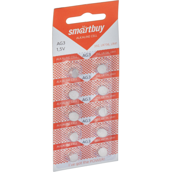 Батарейка Smartbuy AG3-10B 10шт/бл (SBBB-AG3-10B)